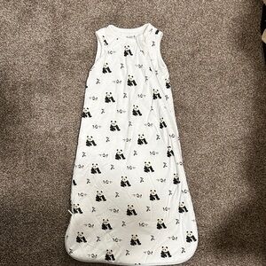 Kyte BABY Panda Print Sleep Sack - White and Black